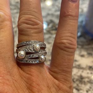 Pearl cocktail ring